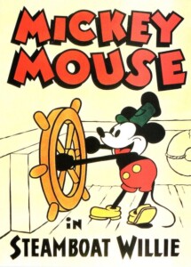Image of Mickey Mouse in Steamboat Willie